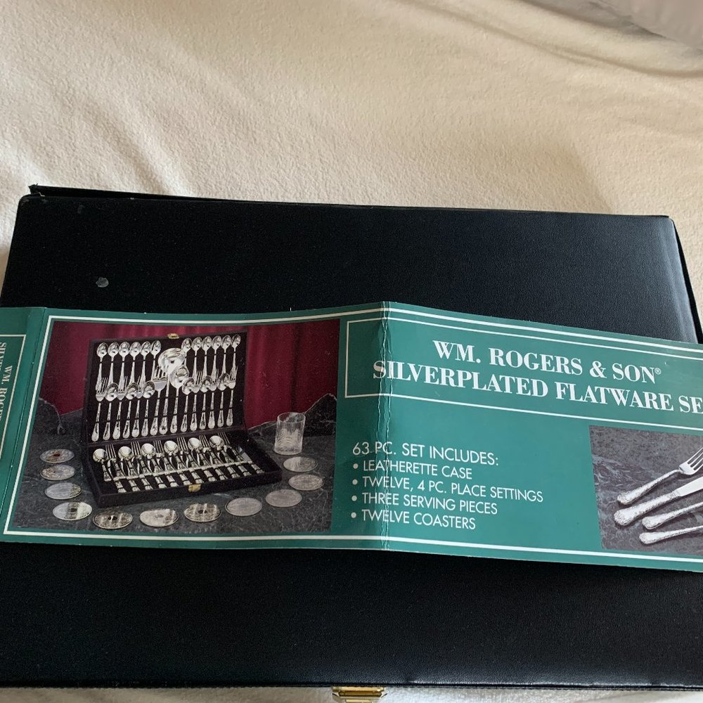 WM. Rogers & Son Silver plated Flatware Set